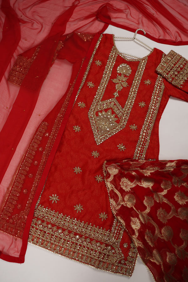 Tehwar - Luxury Festive Collection with Shararah- Ready to Wear - Tehv10d7