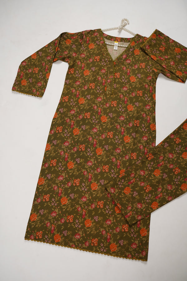 Rozi - Luxury Dhanak Co-Ords - Ready to Wear PKD006