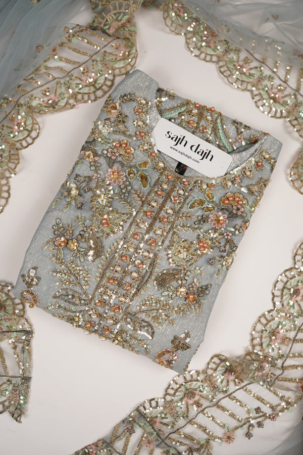 Husan e Jahan - Luxury Festive Collection With Shararah - Ready to Wear - HEJ-V5-D9