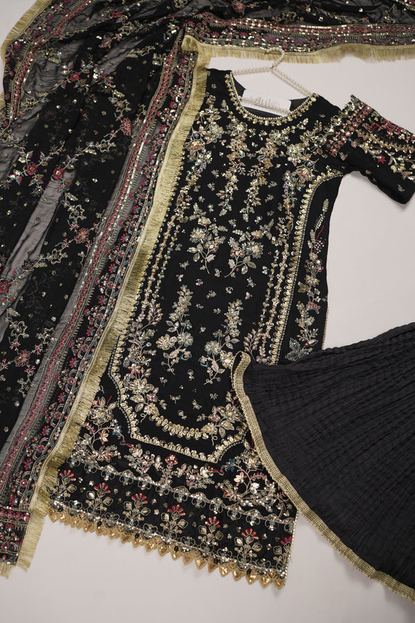 Husan e Jahan - Luxury Festive Collection With Shararah - Ready to Wear - HEJ-V6-D1