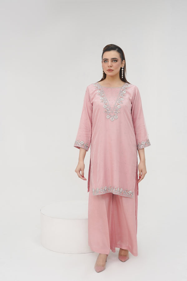 Khaas - Luxury Organza Outfit - Hand Work - Ready to Wear - Tehv10d4