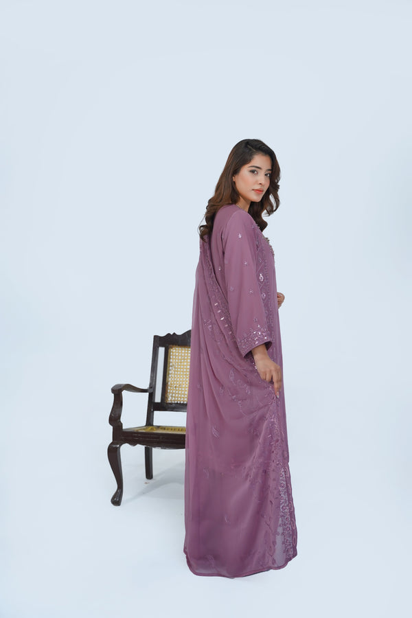 Husan e Jahan - Luxury Chiffon Outfit with Chiffon Dupatta - Ready to Wear - Eid25 - HEJ-V1-D9
