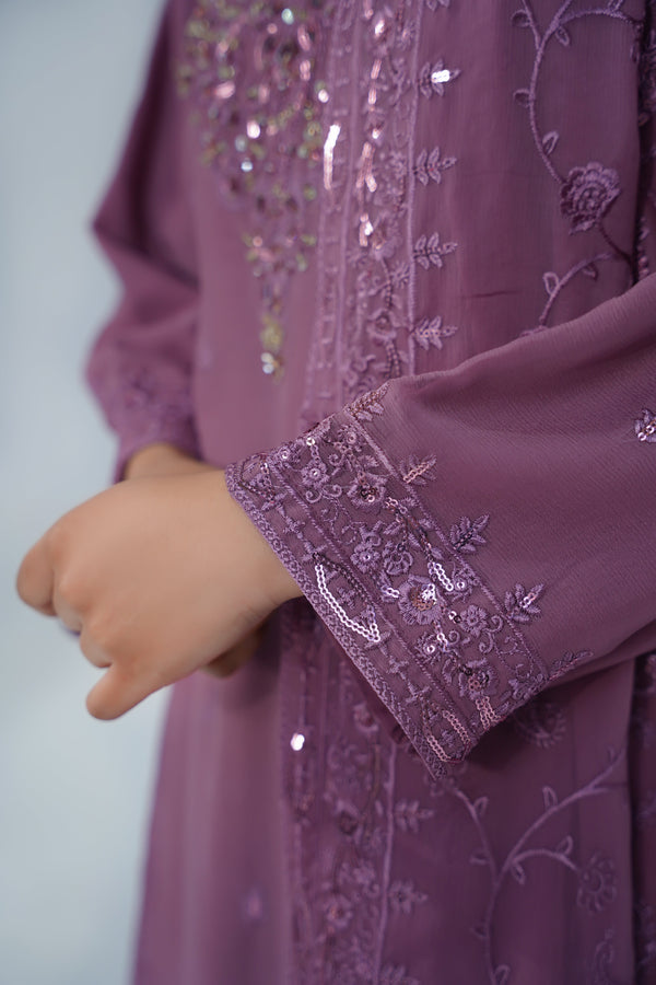 Husan e Jahan - Luxury Chiffon Outfit with Chiffon Dupatta - Ready to Wear - Eid25 - HEJ-V1-D9
