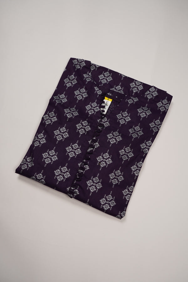 Rozi - Printed  cotton  Outfit - Ready to Wear PD122