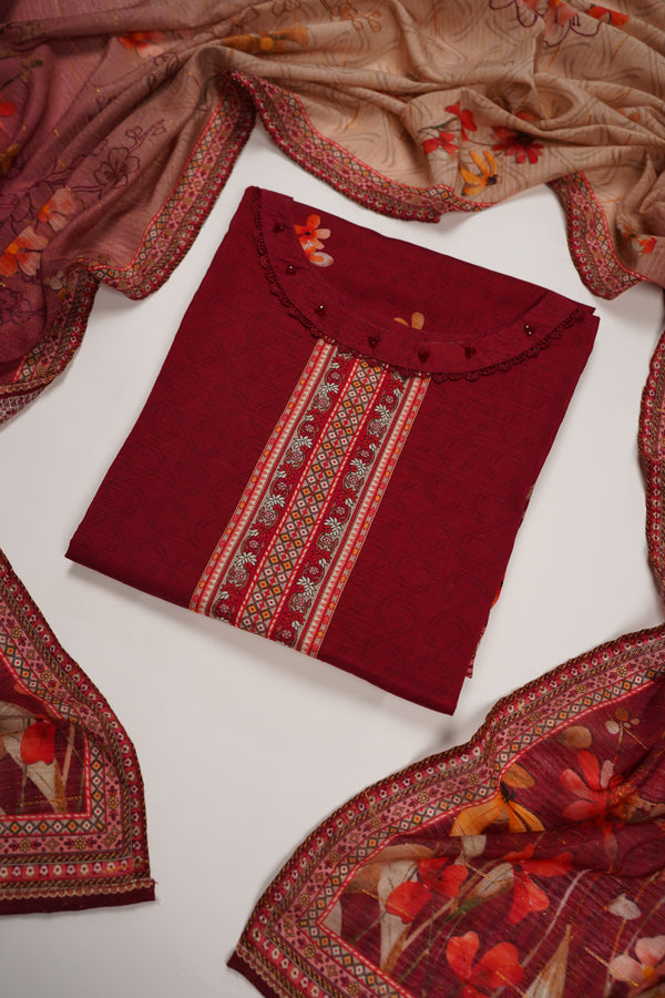Rozi - Printed Viscose Outfit - Ready to Wear PD123