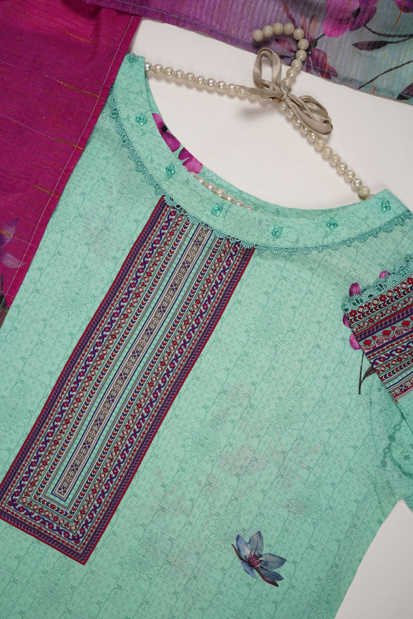 Rozi - Printed Viscose Outfit - Ready to Wear PD128