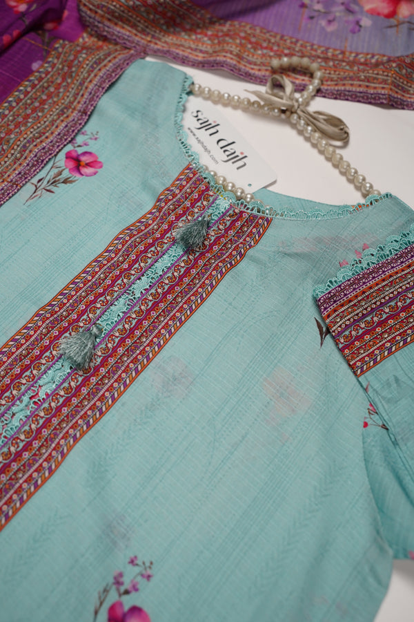 Rozi - Printed Viscose Outfit - Ready to Wear PD124