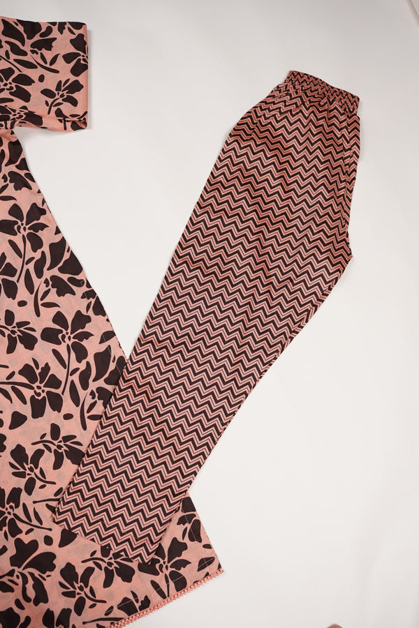 Rozi - Printed  Cotton Outfit - Ready to Wear PD125