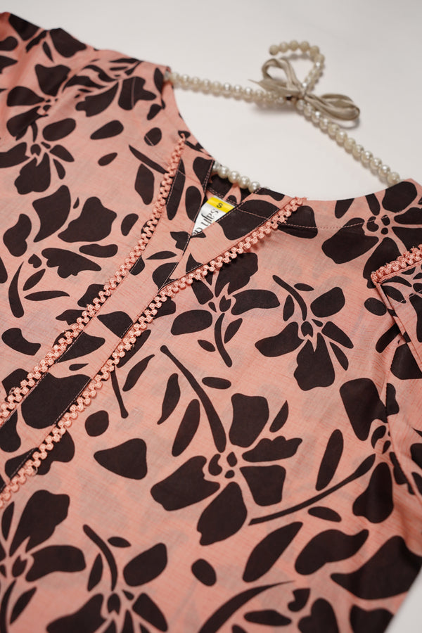 Rozi - Printed  Cotton Outfit - Ready to Wear PD125