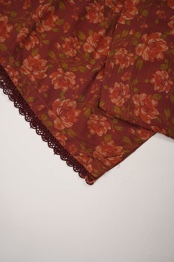 Rozi - Printed Linen Bana Dora Outfit - Ready to Wear PD139