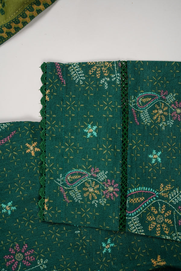 Rozi - Khaddar Outfit with Shawl - Ready to wear PKD012