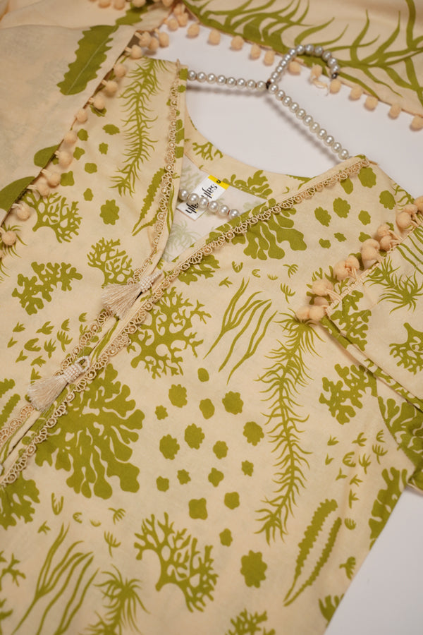 Rozi - Exclusive Khaddar Outfit with Shawl - Ready to Wear - PD140
