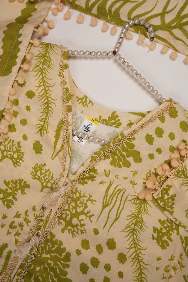 Rozi - Exclusive Khaddar Outfit with Shawl - Ready to Wear - PD140
