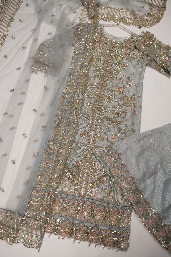 Husan e Jahan - Luxury Festive Collection With Shararah - Ready to Wear - HEJ-V5-D9