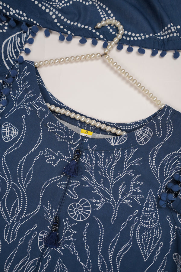 Rozi - Exclusive Khaddar Outfit with  Shawl - Ready to Wear - PD144
