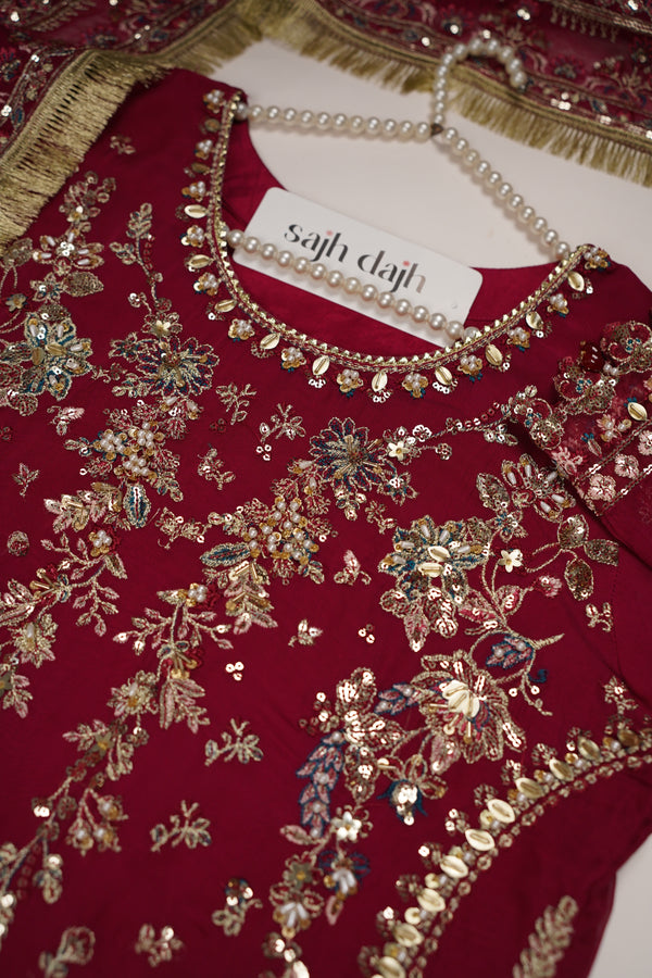 Husan e Jahan - Luxury Festive Collection With Shararah - Ready to Wear - HEJ-V6-D2