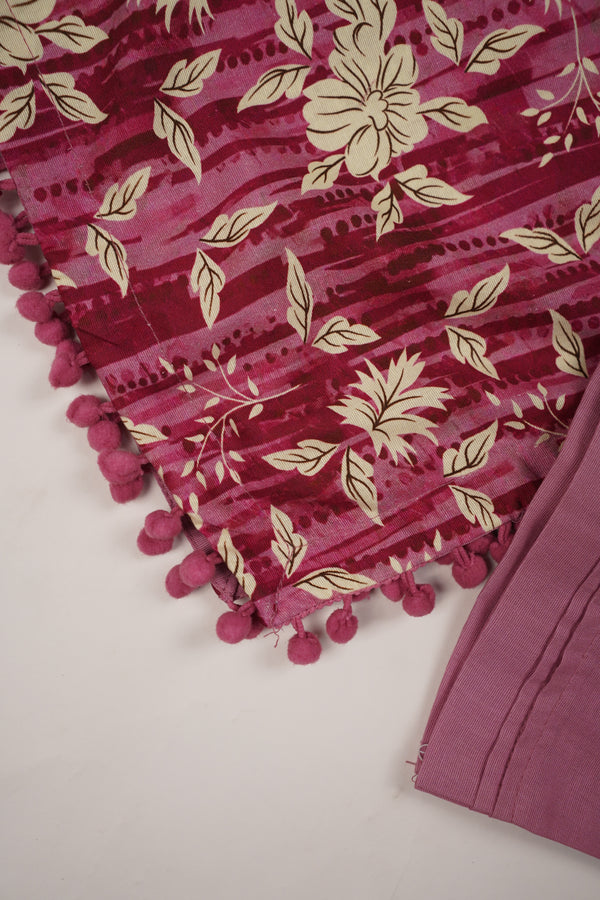 Rozi - Exclusive Khaddar Outfit with  Shawl - Ready to Wear - PD149