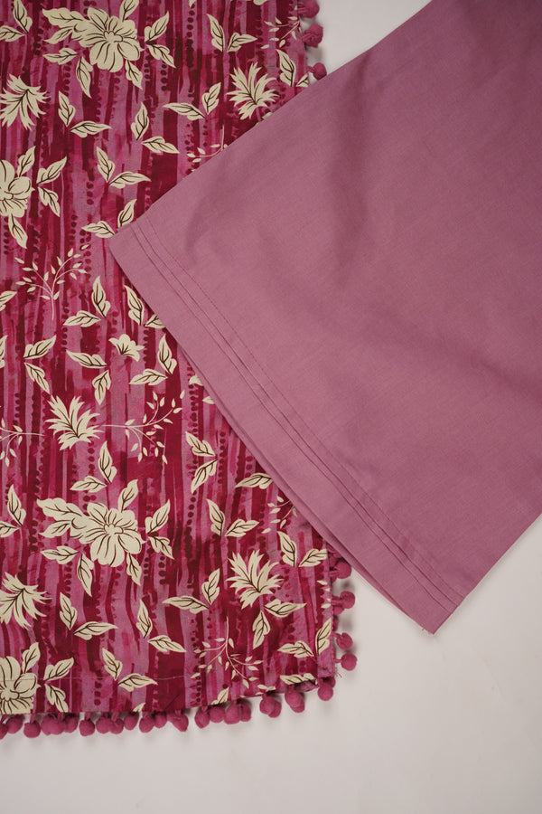 Rozi - Exclusive Khaddar Outfit with  Shawl - Ready to Wear - PD149