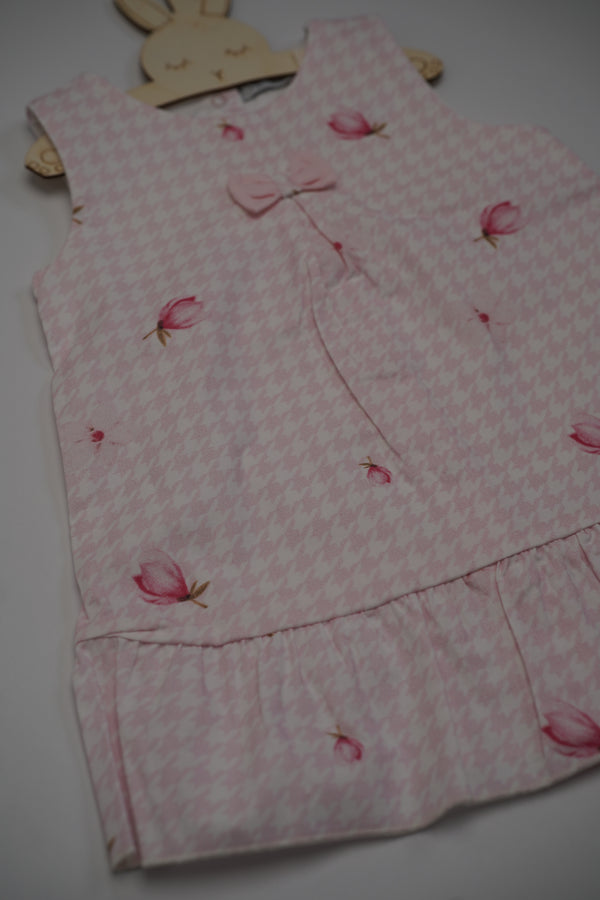 Pink Rose Dress (6-24) Months