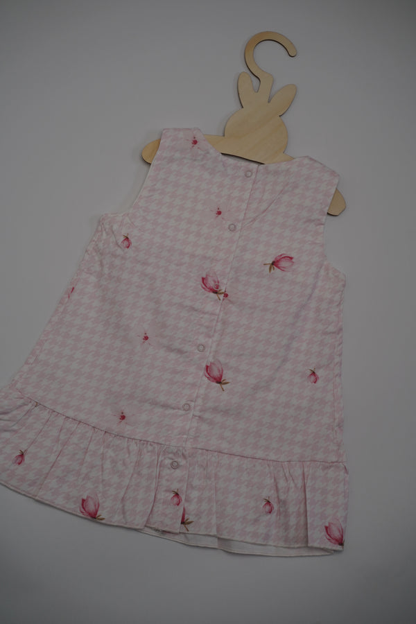 Pink Rose Dress (6-24) Months