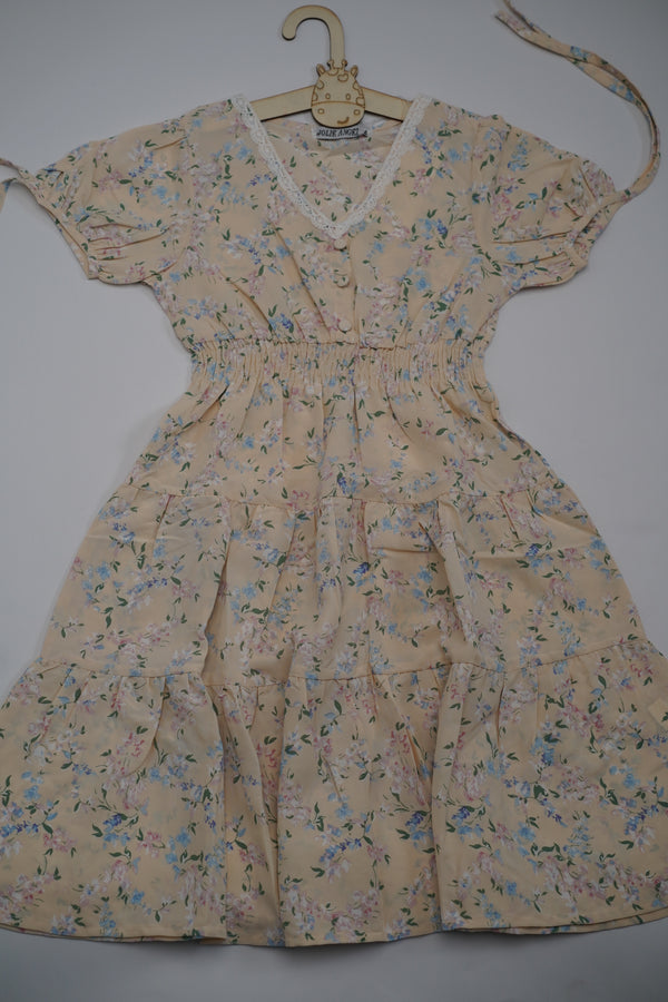 Printed Viscose Dress (6-14 Years)