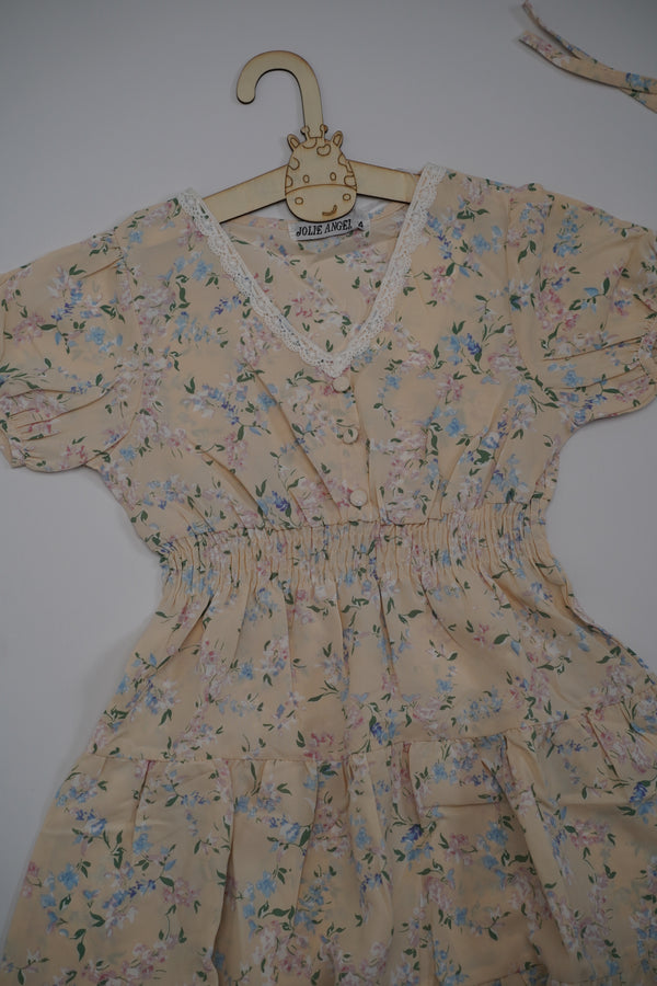 Printed Viscose Dress (6-14 Years)