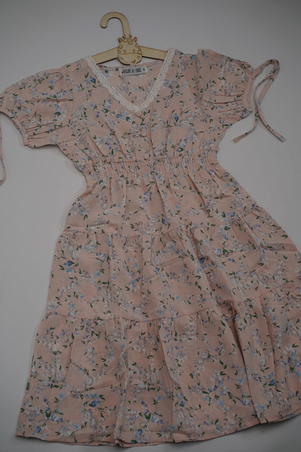 Printed Viscose Dress (6-14 Years)