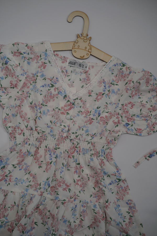 Printed Viscose Dress (6-14 Years)