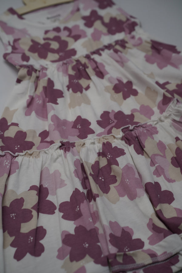 Girls Layered Floral Print Dress (3-6Y)