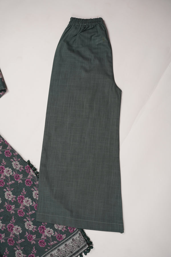 Rozi - Exclusive Khaddar Outfit with  Shawl - Ready to Wear - PD188